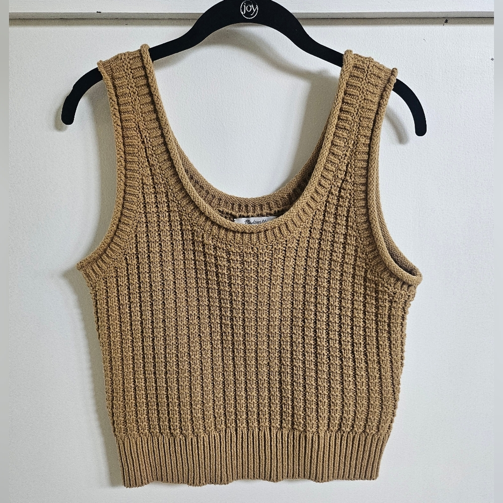Madewell Textured-Stitch Sweater Tank - Picture 2 of 6